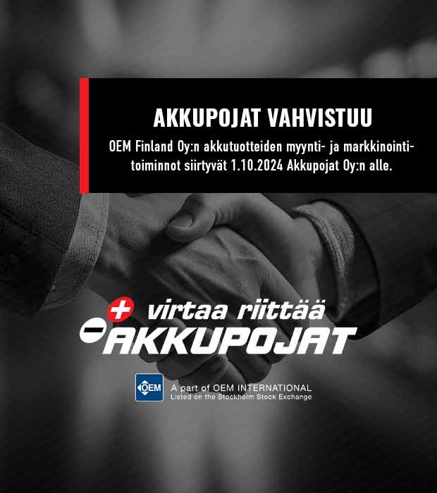 Akkupojat vahvistuu