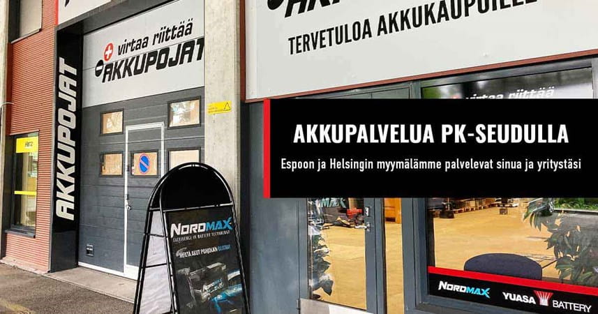 akkuliike espoo helsinki pk-seutu